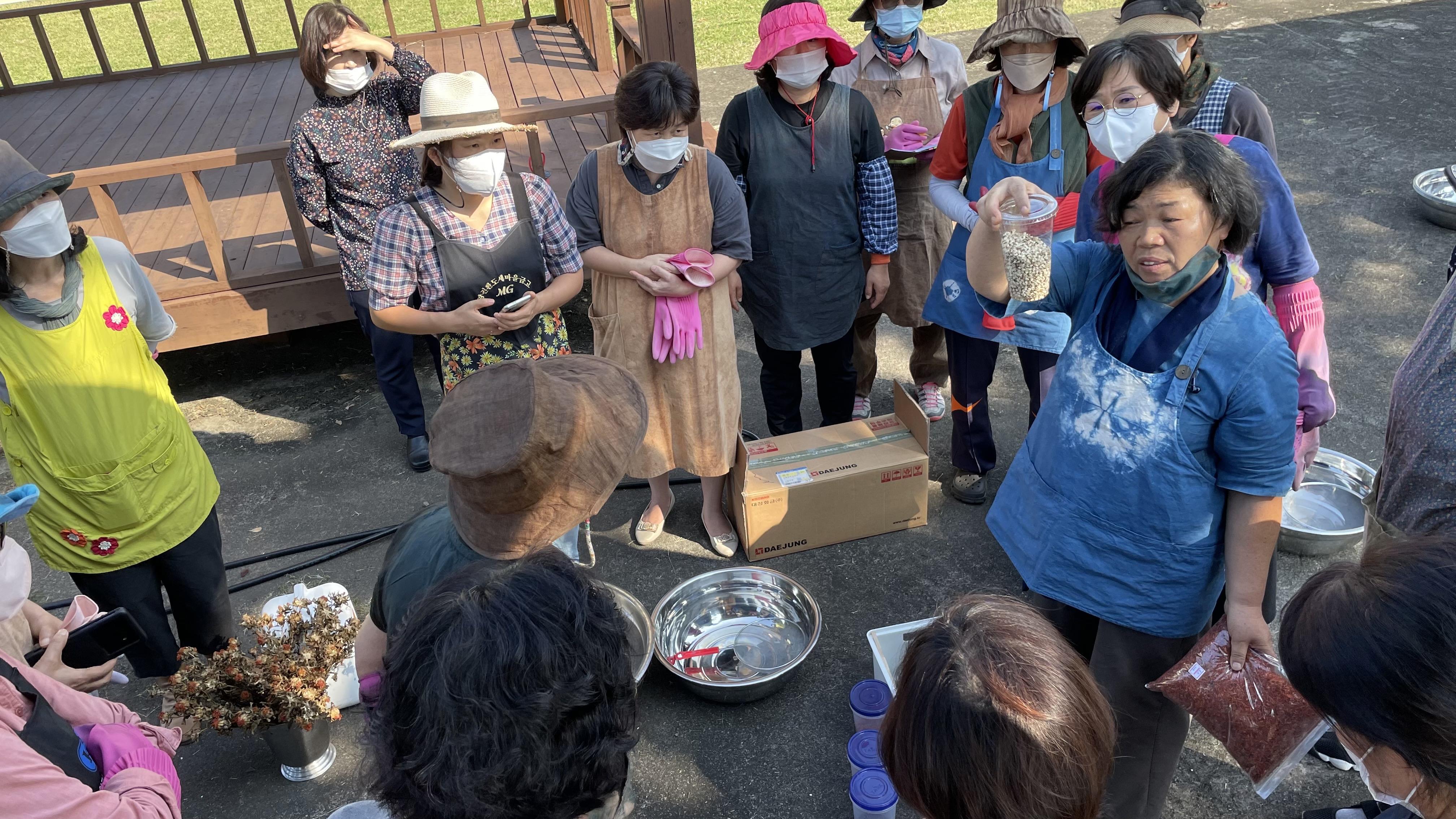 자생식물 활용 천연염색 교육