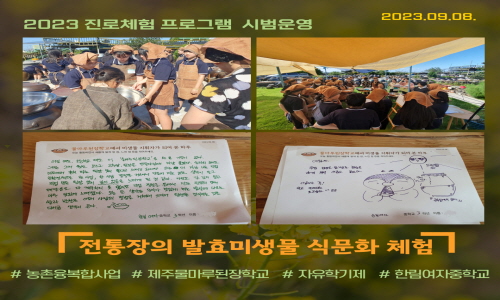 2023 진로체험 프로그램 시범 운영