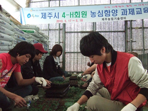 제주시4-H회원 농심함양 과제교육
