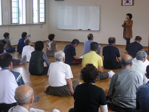 농촌건강장수마을 주민교육 