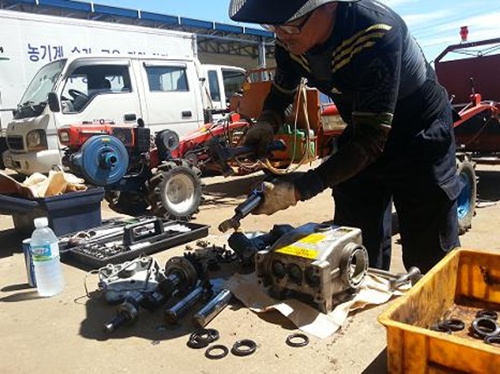 7월 마을별 농기계 순회수리