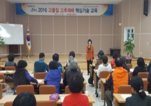 2016 고품질 고추재배 핵심기술 교육