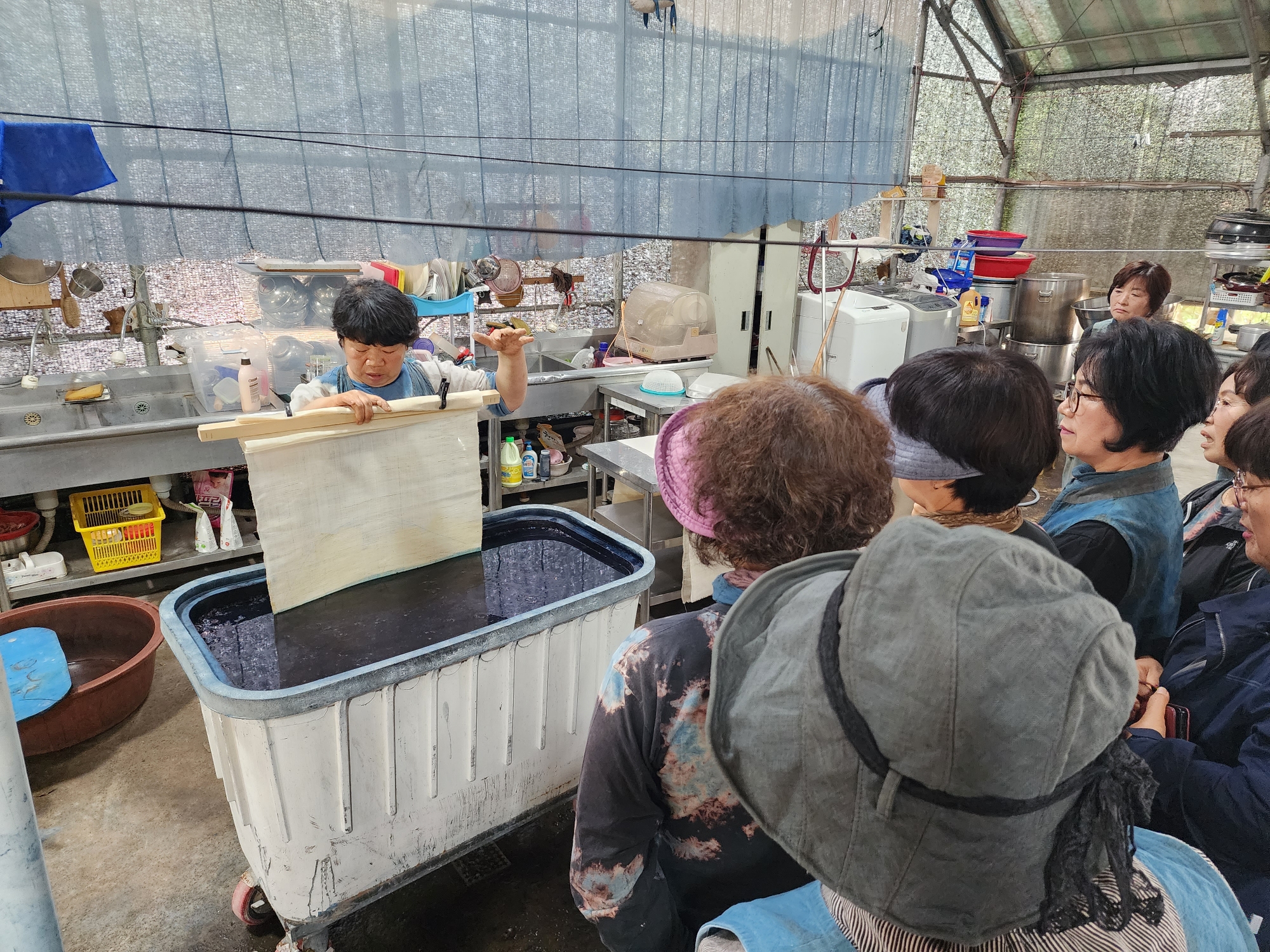 생활개선회 천연염색동아리 염색기법 역량강화 교육