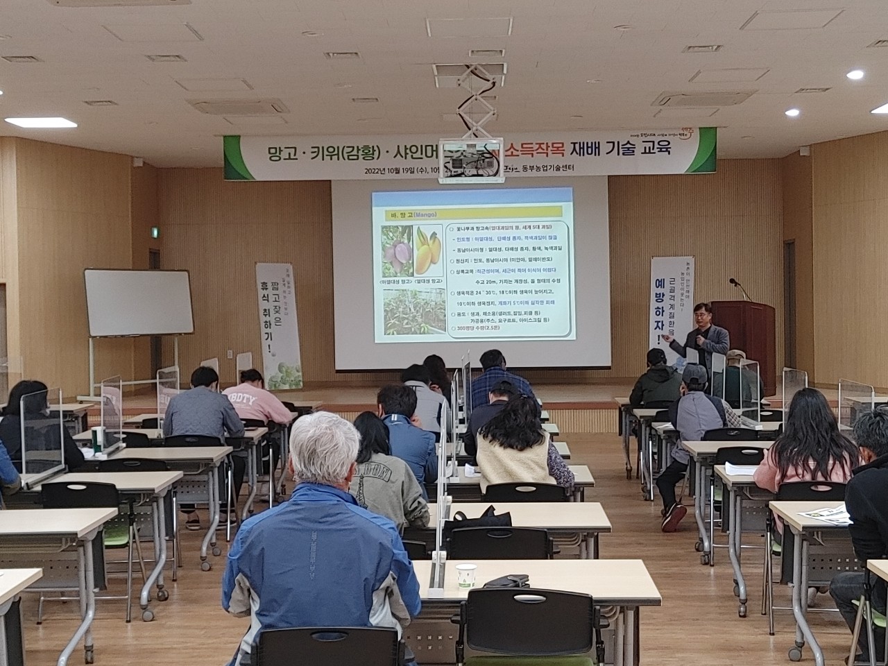망고·키위(감황)·샤인머스켓등 새소득작목 재배 기술 교육