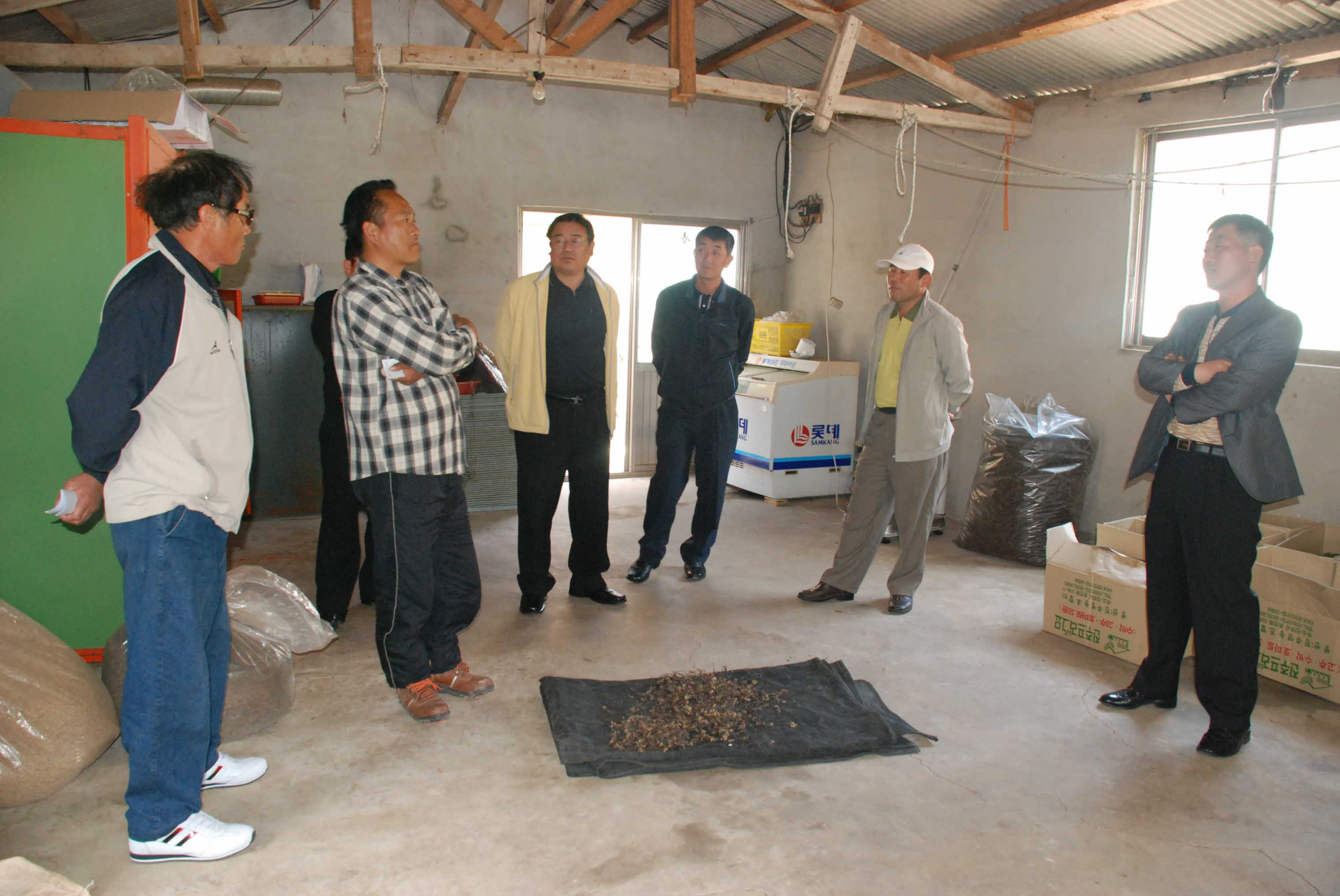 고사리 생산 단지 견학 현장