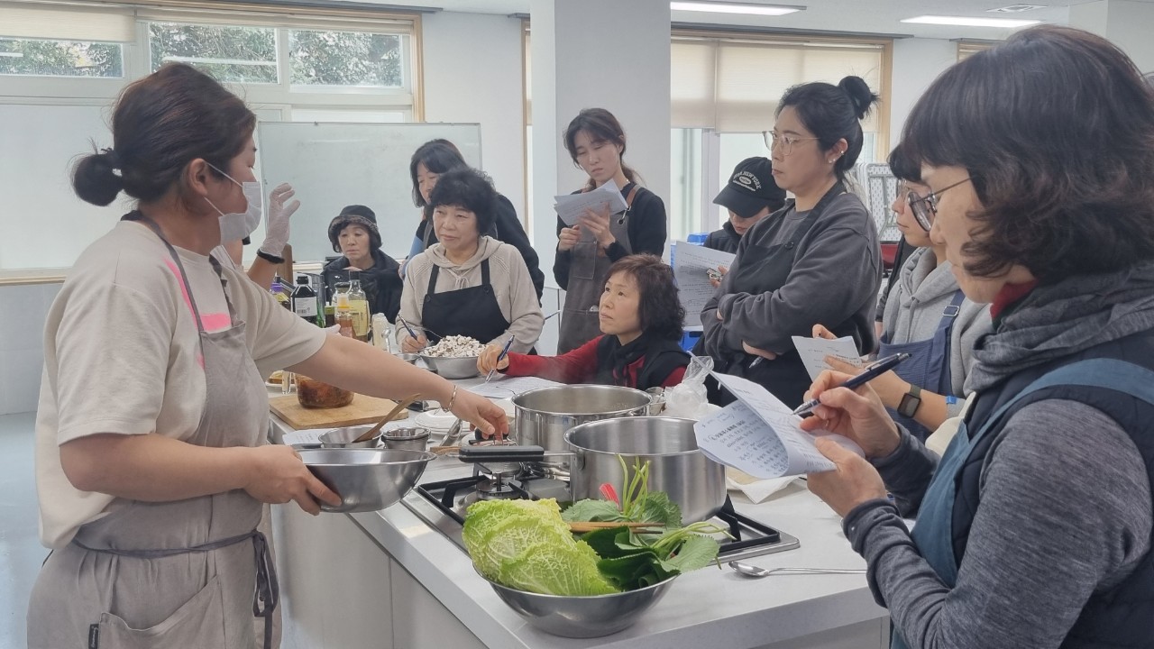 로컬푸드 활용 치유음식 실습과정