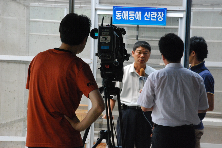 동애등에 촬영 현장