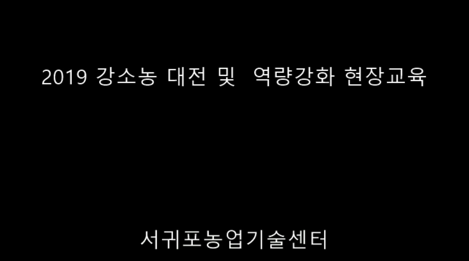 2019 강소농 대전 및 역량강화 현장교육