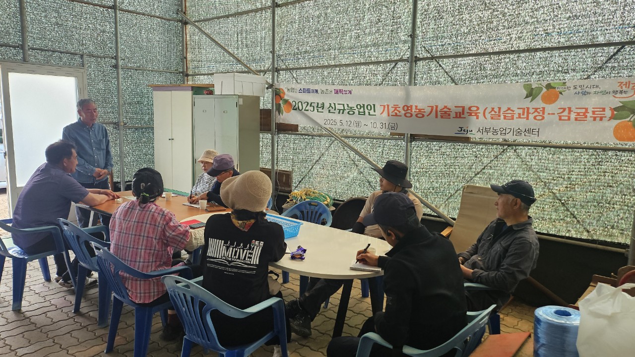 2025년 신규농업인 기초영농기술교육(감귤B반 2차)