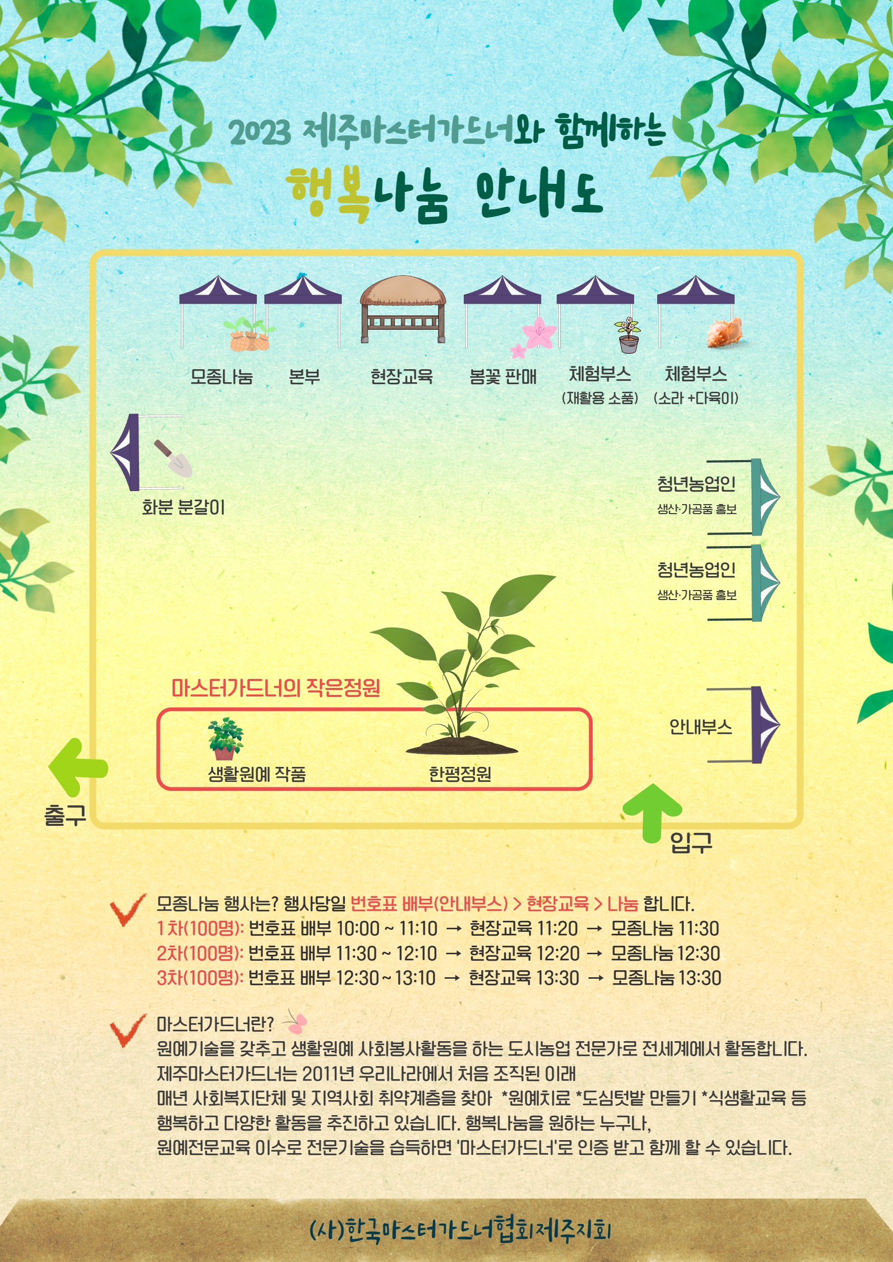 (종료)2023 제주마스터가드너와 함께하는 행복나눔 행사 알림