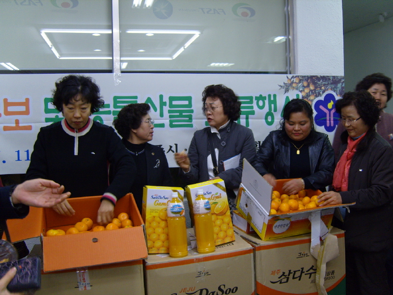 감귤 판촉활동