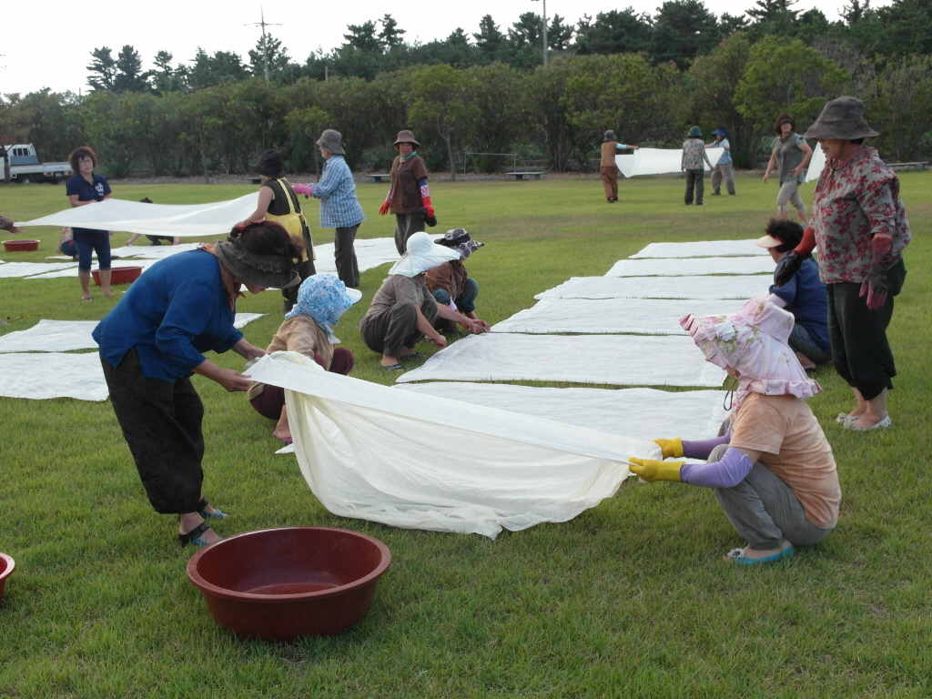 생활개선한림읍연합회 천연염색 교육