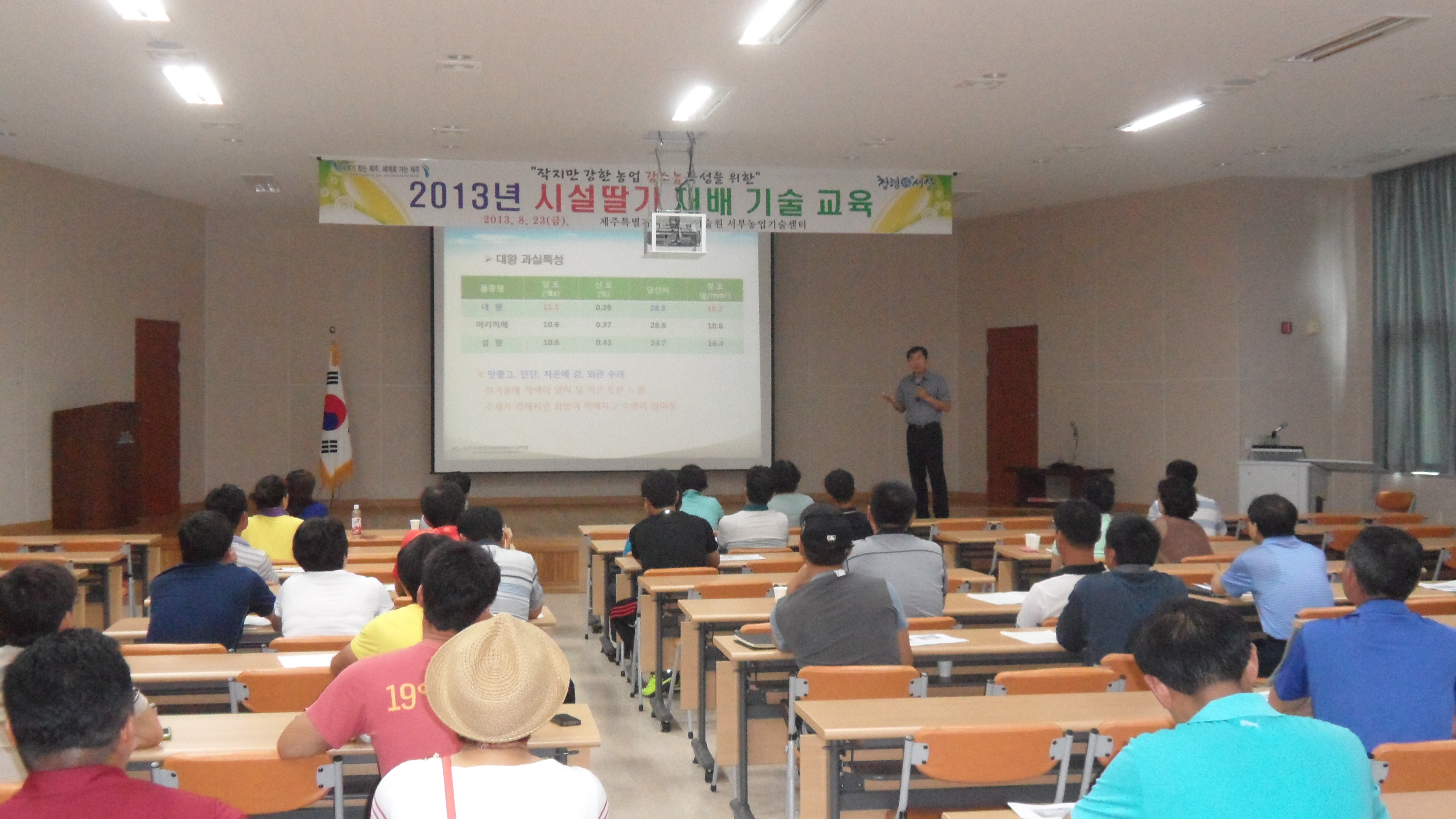 시설딸기 재배기술 교육 추진