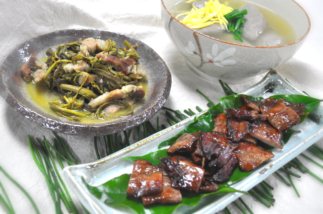 [제주향토음식] 꿩 대신 닭, 그리고 아기손 고사리